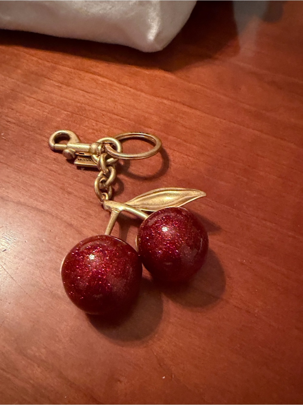 Coach Cherry keychain